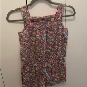 A super cute girls floral romper